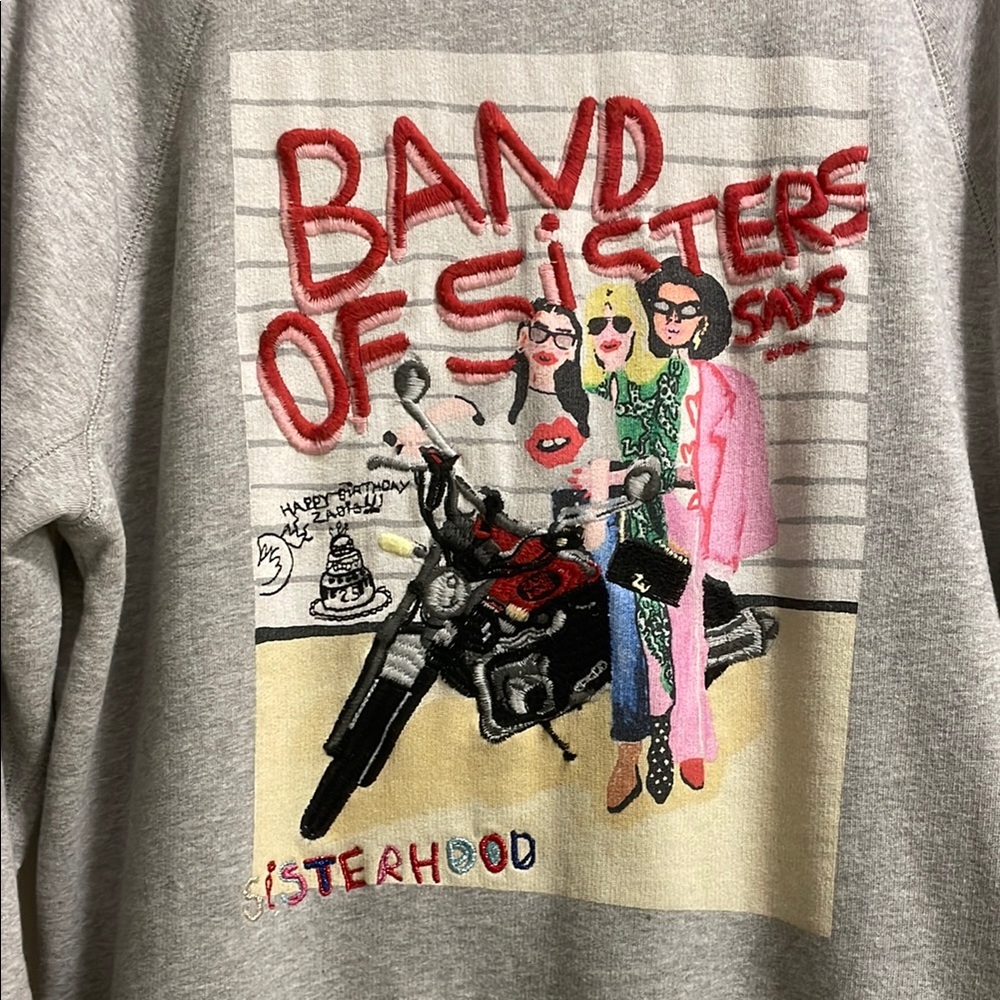 Zadig & Voltaire Band of Sisters Graphic Sweatshirt RARE HTF ~ size Small - Picture 16 of 16